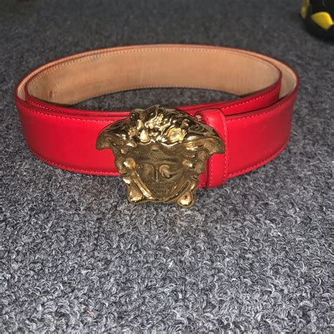 fake red versace belt|authentic versace wallet.